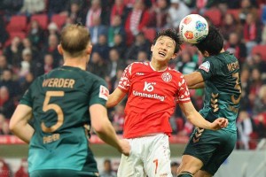 1-1，德甲第16战平德甲第9，终结2连败，32岁威德默发威难换3分