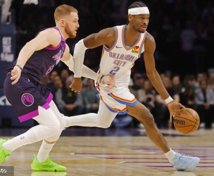 爱德华兹26+12亚历山大35+5+7 森林狼险胜雷霆